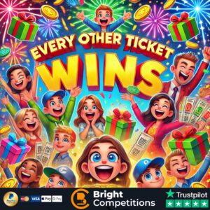 Every Other Ticket Wins & 5x £100 Jackpots