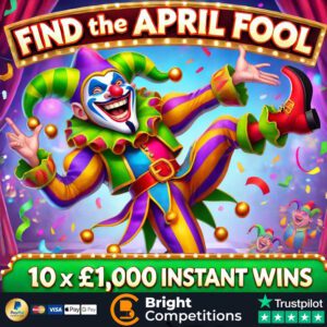Find the April Fool! £1,000 Jackpot / 10x £1,000 Instant Wins