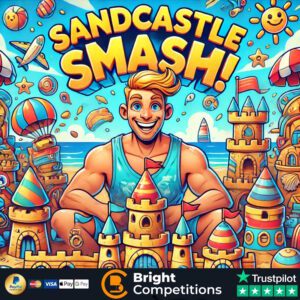 Sandcastle Smash! &ndash; 100 Instant Wins, 3 Sandcastles & &pound;50 Jackpot - 50p