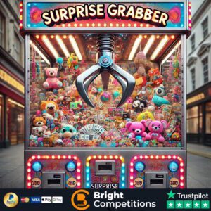 Surprise Grabber! - 396 Instant Wins, 5 Claws & £50 Jackpot - 50p Per Ticket