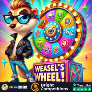 Weasel's Wheel! - 126 Instant Wins, 4 Spins & £50 Main Prize