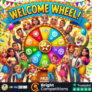 Welcome Wheel! 261 Instant Wins, 4 Instant Spins & 1 Main Spin – 65p Per Ticket