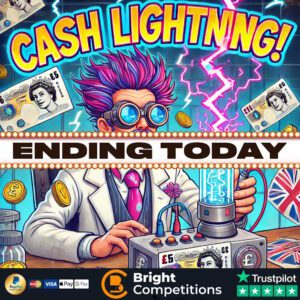 Cash Lightning - 140 Cash Instant Wins & &pound;250 Jackpot - ENDING TODAY