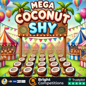 The MEGA Coconut Shy - 152 Instant Wins, 4 Coconuts & Main Prize Coconut