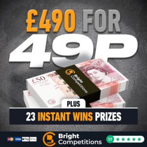 £490 Cash for 49p & 23 Instant Wins