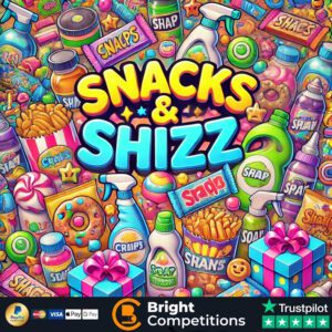 Snacks & Shizz! 50 Instant Wins & &pound;50 Supermarket Voucher Main Prize