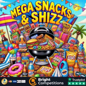 Mega Snacks & Shizz! 84 Instant Wins & £100 Supermarket Voucher Main Prize