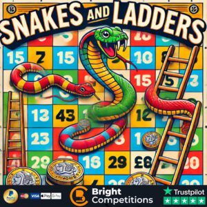 Snakes & Ladders Game - 70 Instant Wins, 3 Snakes/Ladders & £50 Cash Main Prize