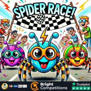 Spider Race! 200 Instant Wins & 3 Spiders To Be Found & £50 Main Prize