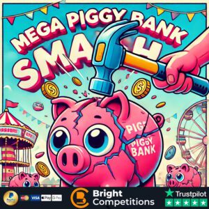 MEGA Piggy Bank Smash - 152 Instant Wins, 4 Piggy Banks & Main Prize Piggy Bank