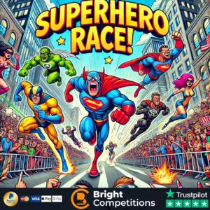 Superhero Race! 85 Instant Wins & 10 Superheroes to Find & £50 Jackpot - 45p
