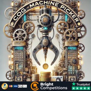 Cog Machine! - 396 Instant Wins, 5 Cogs & £50 Jackpot - 50p Per Ticket