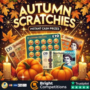 Autumn Scratchies - 70 Instant Cash Wins & £100 End Prize