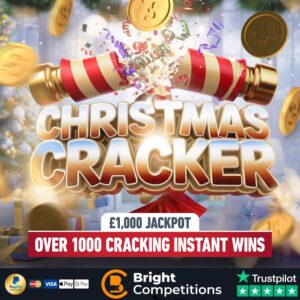 Christmas Cracker – 1,265 Cracking Instant Wins! & £1,000 Jackpot - 20p