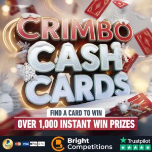Crimbo Cash Cards - 1,052 Instant Cash Wins & £1,000 Jackpot