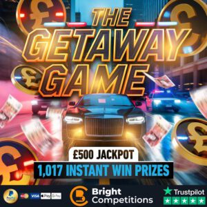 The Getaway Game - 1,017 Instant Wins & £500 Jackpot