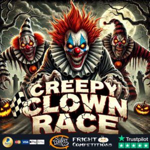 Creepy Clown Race! 200 Instant Wins & 3 Clowns To Be Found & £50 Main Prize