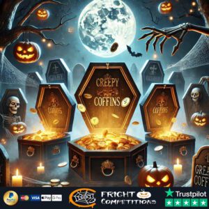 Creepy Coffins! 76 Instant Cash Wins & £50 Main Prize