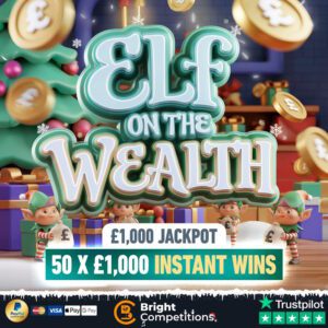 Elf on the Wealth - 50x £1,000 Instant Wins & £1,000 Jackpot