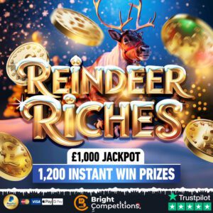 Reindeer Riches – 1,200 Instant Wins! & £1,000 Jackpot