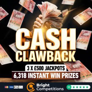 Cash Clawback &ndash; 6,318 Instant Wins! & 3x Winners of &pound;500 Cash & &pound;100 Neighbours