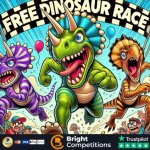 Free Dinosaur Race - One Ticket Each - 3x £10 Cash Winners