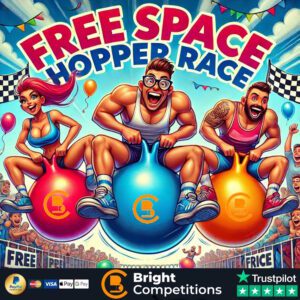 Free Space Hopper Race - One Ticket Each - 3x £10 Cash Winners