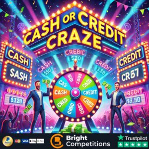 Cash or Credit Craze - 203 Instant Wins & £50 Jackpot
