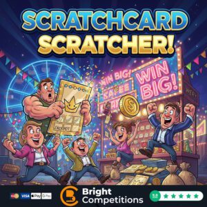 Scratchcard Scratcher! - 240 Instant Wins, 5 Scratchcards & £50 Jackpot - 50p Per Ticket