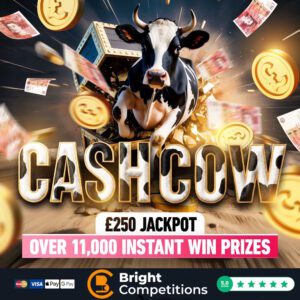 Cash Cow &ndash; 11,094 Instant Wins & &pound;250 Jackpot