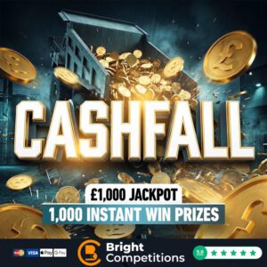 Cashfall - 1,100 Cash Instant Wins & £1,000 Jackpot