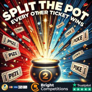Split the Pot - Every OTHER Ticket is a Winner! & 5x £100 Cash Jackpots