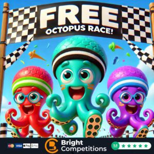 Free Octopus Race - One Ticket Each - 3x £10 Cash Winners