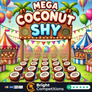 The MEGA Coconut Shy - 152 Instant Wins, 4 Coconuts & Main Prize Coconut