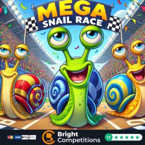 Mega Snail Race! 165 Instant Wins & 5 Snails To Be Found & Main Prize Snail