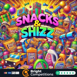 Snacks & Shizz! 40 Instant Wins & &pound;50 Supermarket Voucher Main Prize