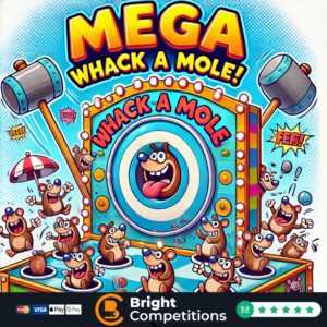 MEGA Whack A Mole - 152 Instant Wins, 4 Moles & Main Prize Mole