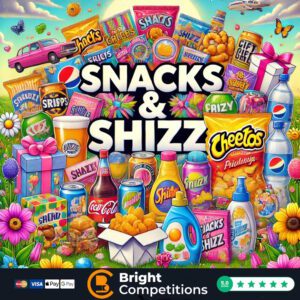 Snacks & Shizz! 40 Instant Wins & &pound;50 Supermarket Voucher Main Prize