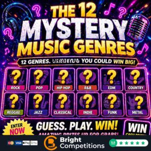 12 Mystery Music Genres - &pound;5k Instants & &pound;250 Main Prize