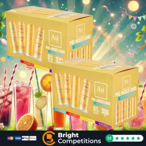 2x Boxes of AU Vodka PreMix Pack - 2 Winners