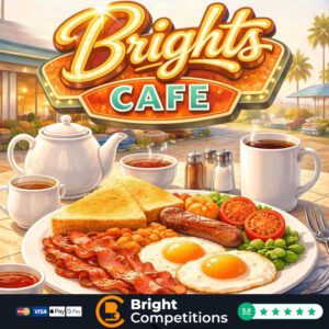 Bright's Cafe - 1,112 Instant Wins & £50 Cash or Takeaway End Prize