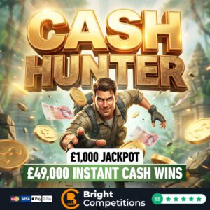Cash Hunter &ndash; &pound;49,000 Instant Wins & &pound;1,000 Jackpot - 25p