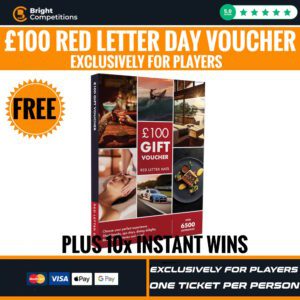 Bonus FREE Comp for Players - £100 Red Letter Day Voucher Join Our Facebook Group