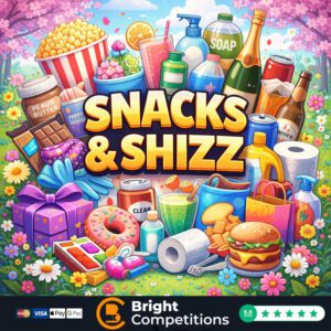 Snacks & Shizz! 30 Instant Wins & &pound;50 Supermarket Voucher Main Prize