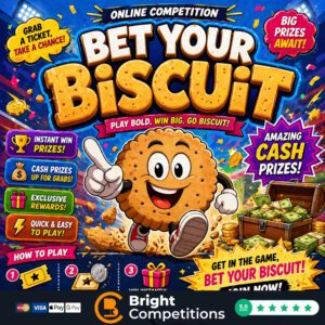 Bet Your Biscuit - 100 Instant Wins & &pound;50 & Biscuit Box End Prize