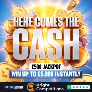 Here Comes the Cash - 2,314 Instants - Win Up to &pound;5k Instantly & &pound;500 Jackpot