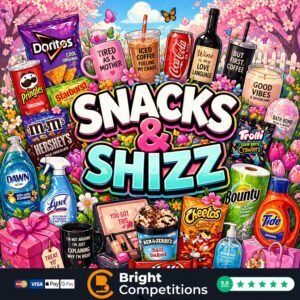 Snacks & Shizz! 30 Instant Wins & £50 Supermarket Voucher Main Prize