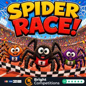 Spider Race! 120 Instant Wins & 3 Spiders To Be Found & &pound;50 Main Prize