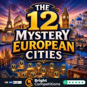 12 Mystery European Cities - &pound;3k Cash Instants & &pound;200 Main Prize - 22p