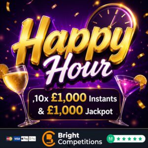 Happy Hour! £1,000 Jackpot / 10x £1,000 Instant Wins
